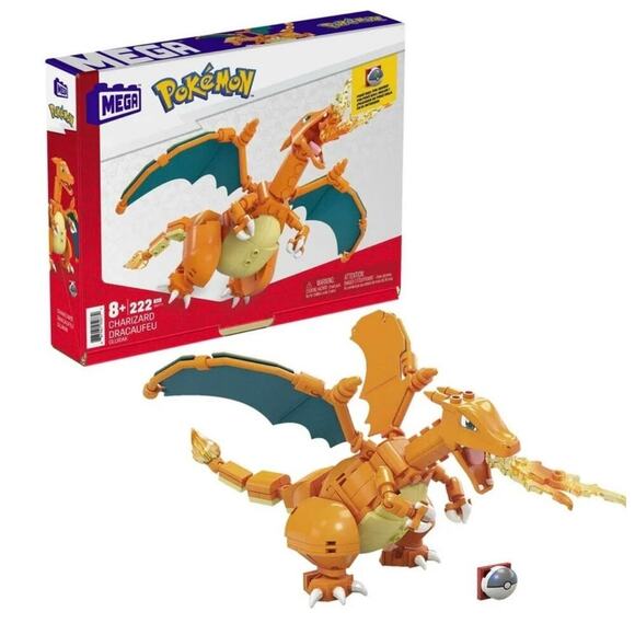Pokemon Other - NEW MEGA Pokemon Charizard Building Set (222 Pieces) with 1 Action Figure